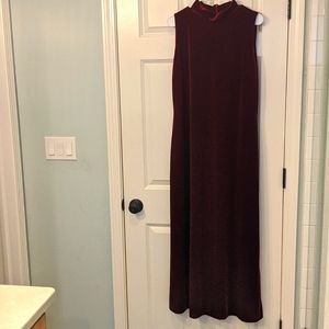 90's Ronni Nicole Velvet Red Dress
